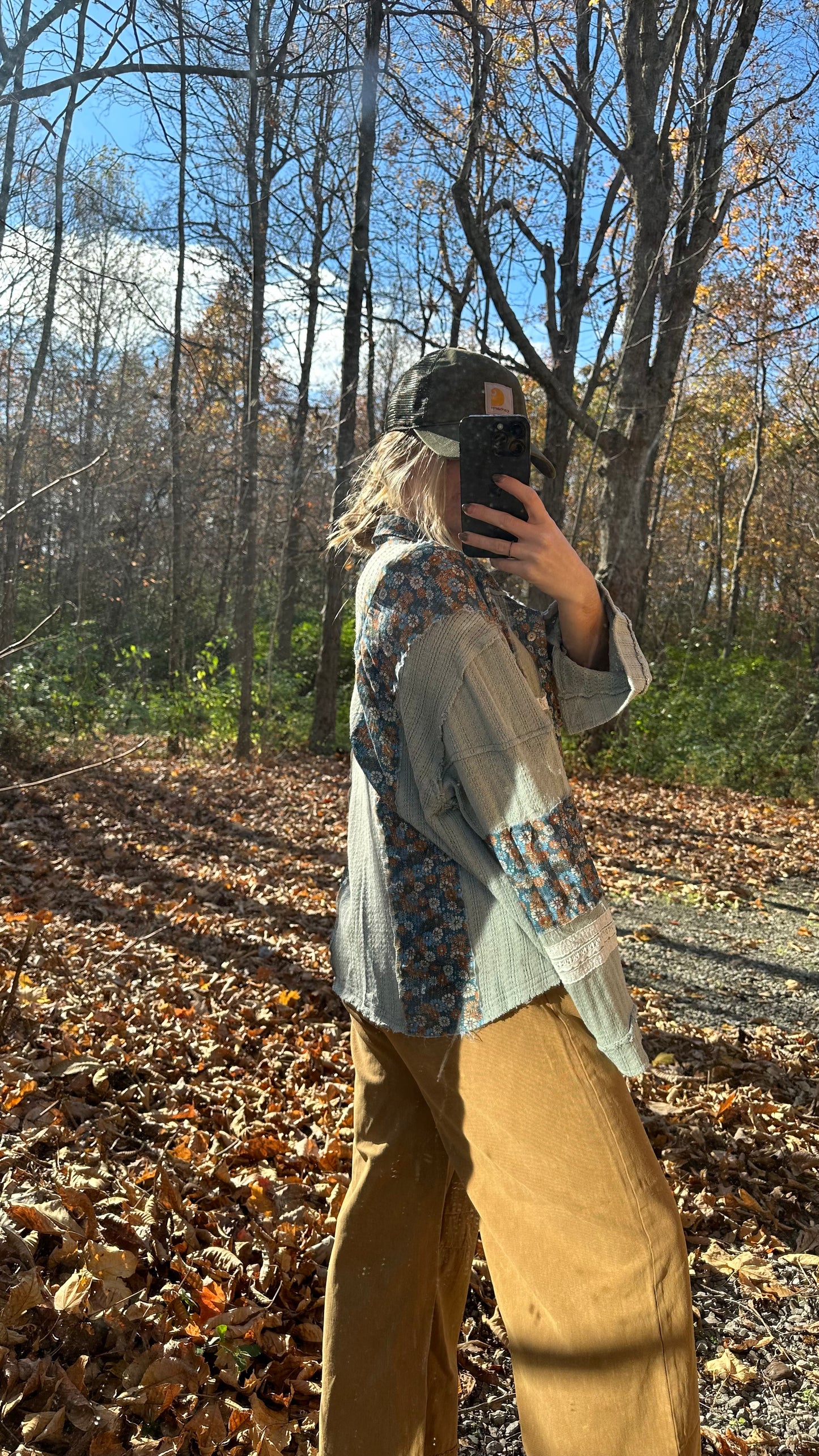 flower patch work flannel